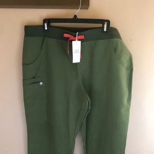 Figs Kade Scrub Pants - Olive Green